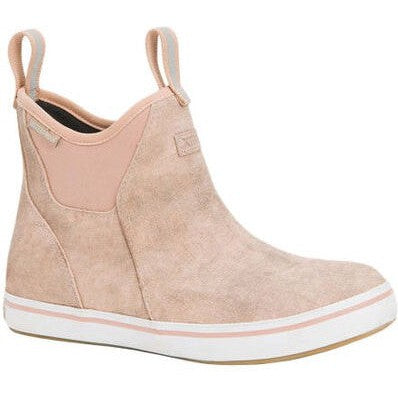 Xtratuf Women's Leather 6" Waterproof Ankle Deck Work Boot -Pink- XWAL400 5 / Medium / Pink - Overlook Boots