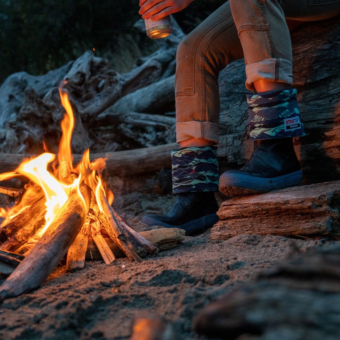 Xtratuf Women's Beach Glass 15" Legacy Waterproof Outdoor Boot- Black- XWL-1BG - Overlook Boots