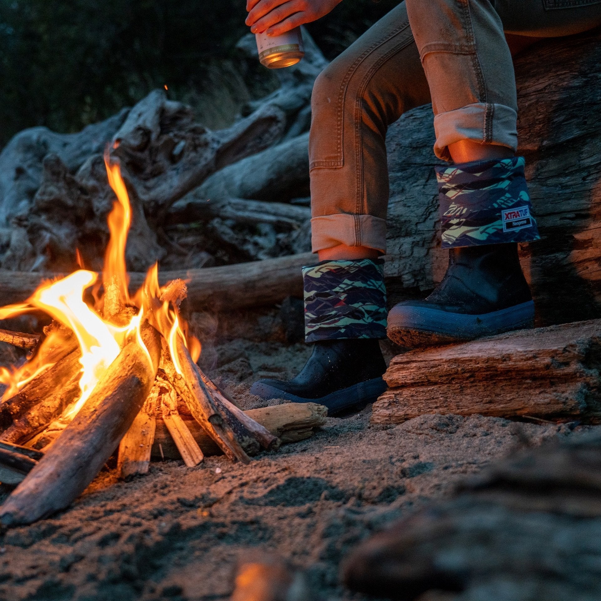 Xtratuf Women's Beach Glass 15" Legacy Waterproof Outdoor Boot- Black- XWL-1BG - Overlook Boots