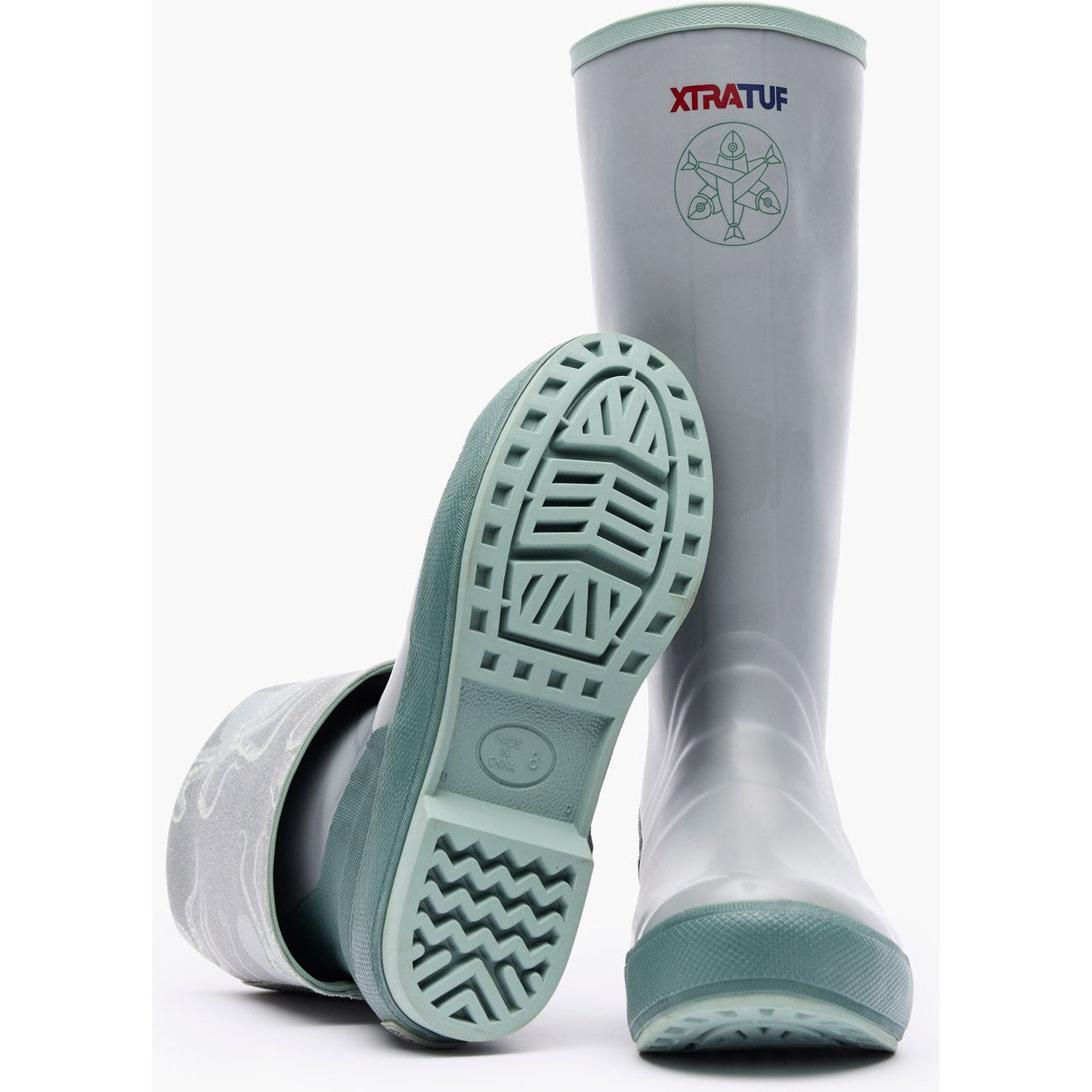 Xtratuf Women's Legacy 15" Waterproof Slip Resistant Work Boot -Grey- XWL1OP - Overlook Boots