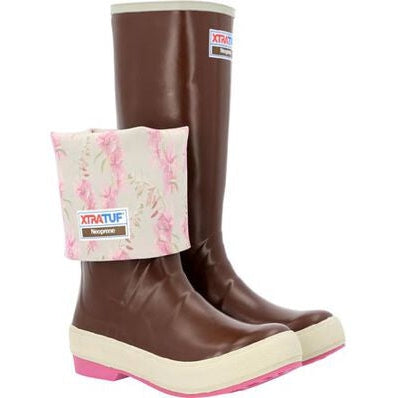 Xtratuf Women's 15" Waterproof Slip Resistant Legacy Work Boot -Pink- XWL4FW 6 / Medium / Pink - Overlook Boots