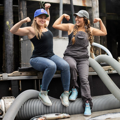 Xtratuf Women's Wheelhouse 6" Ankle Deck Waterproof Boot - Blue Print - XWW-2CH - Overlook Boots