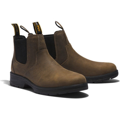 Timberland Pro Men's Nashoba Non-Metallic Toe Composite Toe Waterproof Chelsea Work Boot TB1A2CFX214 5 / Medium / Brown - Overlook Boots