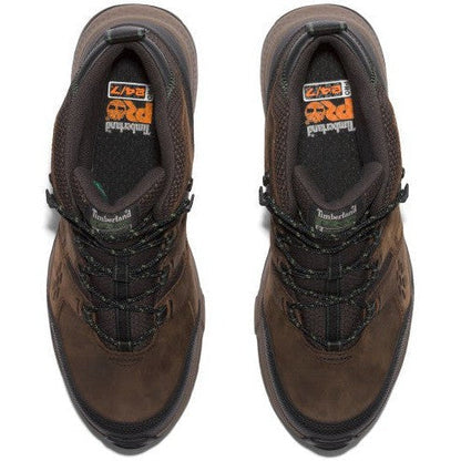 Timberland Pro Men's Switchback Lightweight Soft Toe Waterproof Work Boot- Brown- TB1A5U7K214 - Overlook Boots
