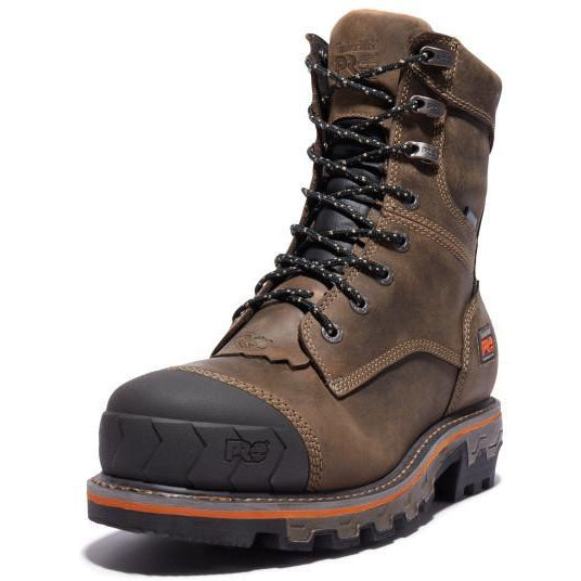 Timberland Pro Men's Boondock Heavy Duty Non-Metallic Toe Logger Composite Toe Waterproof Work Boot- TB0A29G9214 - Overlook Boots