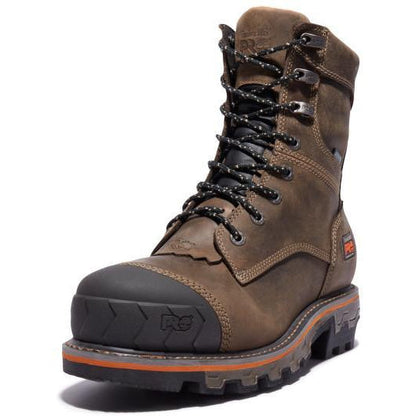 Timberland Pro Men's Boondock Heavy Duty Non-Metallic Toe Logger Composite Toe Waterproof Work Boot- TB0A29G9214 - Overlook Boots