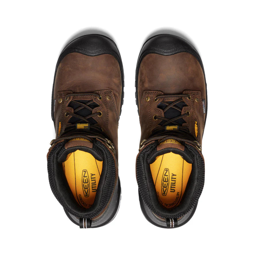 KEEN Utility Men's Independence 6" Waterproof Soft Toe Work Boot -Brown - 1026489 - Overlook Boots