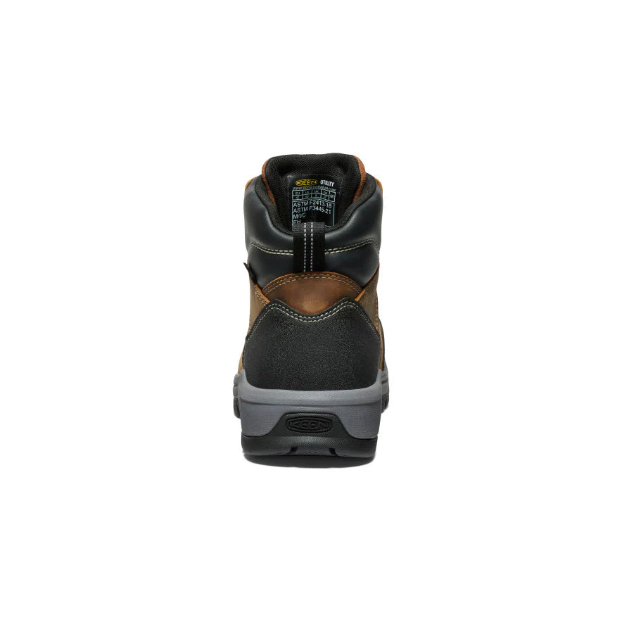 Keen Men's Evanston 6" Carbon Toe Waterproof Sneaker Work Boot- Brown- 1029149 - Overlook Boots