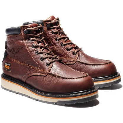Timberland Pro Men's Gridworks 6" Soft Toe Waterproof Work Boot- Brown- TB1A1KRQ214 - Overlook Boots