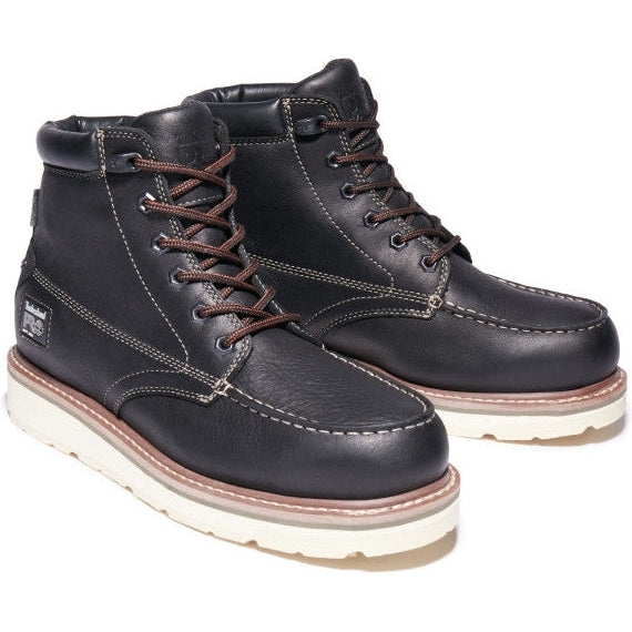 Timberland Pro Men's Gridworks 6" Soft Toe Waterproof Work Boot - TB1A29UP001 7 / Medium / Black - Overlook Boots