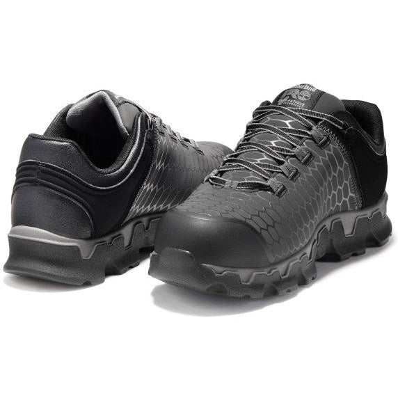 Timberland Pro Men's Powertrain Sport Alloy Toe Sneaker Work Shoe -Black- TB1A1I4S001 - Overlook Boots