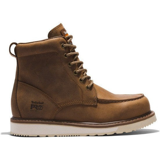Timberland Pro Men's Wedge 6" Soft Toe Work Boot - Brown - TB1A5SXH214  - Overlook Boots