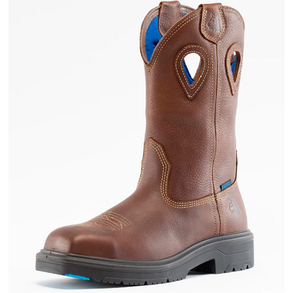 Steel Blue Men's Blue Heeler Steel Toe Waterproof Western Work Boot - Brown - 813945 - Overlook Boots