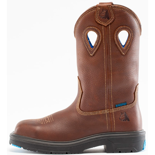 Steel Blue Men's Blue Heeler Steel Toe Waterproof Western Work Boot - Brown - 813945 - Overlook Boots