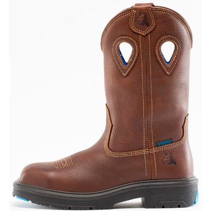 Steel Blue Men's Blue Heeler Steel Toe Waterproof Western Work Boot - Brown - 813945 - Overlook Boots