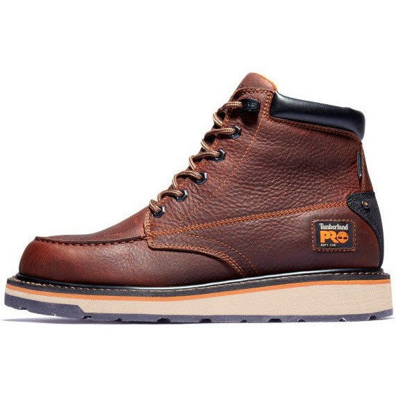 Timberland Pro Men's Gridworks 6" Soft Toe Waterproof Work Boot- Brown- TB1A1KRQ214 - Overlook Boots