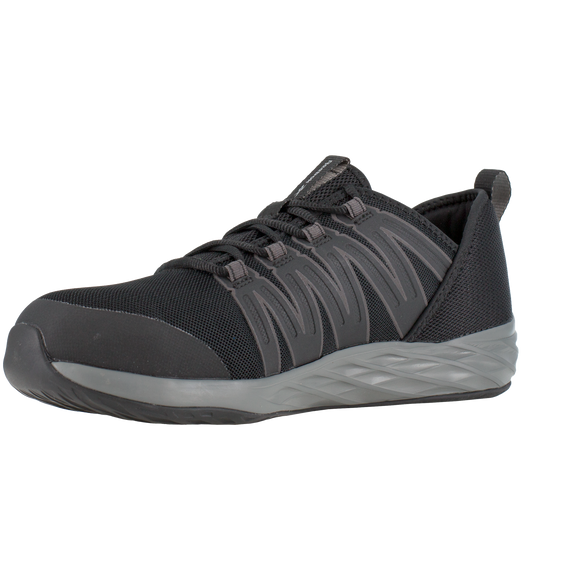 Reebok Men's Astroride Steel Toe Athletic Work Shoe- Black/Grey- RB2211 - Overlook Boots