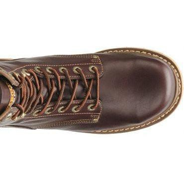 Carolina Men's Amp Hi 8" Broad Toe Wedge Work Boot - Dark Oak - CA8049  - Overlook Boots