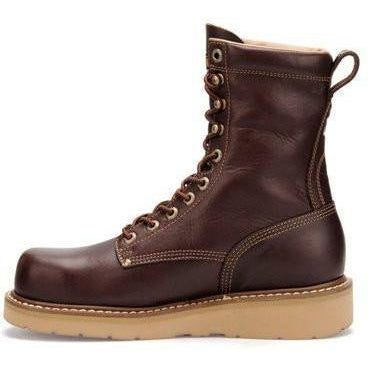 Carolina Men's Amp Hi 8" Broad Toe Wedge Work Boot - Dark Oak - CA8049  - Overlook Boots