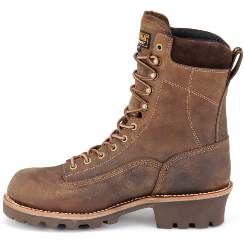 Carolina Birch Logger Boots CA7521 - Men's 8" Composite Toe Waterproof Work Boot - Overlook Boots