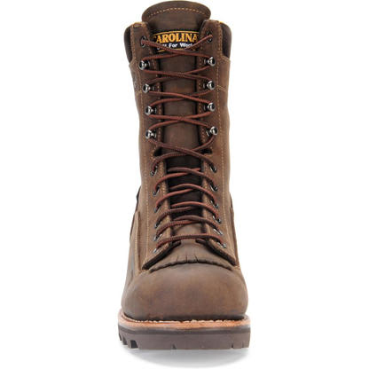 Carolina Men's Birch 8" Waterproof Logger Work Boot - Brown - CA7022  - Overlook Boots