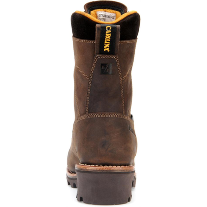 Carolina Men's Birch 8" Waterproof Logger Work Boot - Brown - CA7022  - Overlook Boots