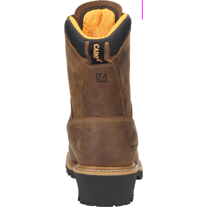 Carolina Men's Poplar 8" Waterproof Composite Toe Logger Work Boot Brown - CA9852 - Overlook Boots