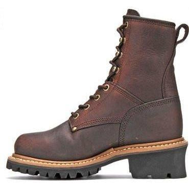 Carolina Women's Elm 8" Logger Work Boot - Brown - CA421  - Overlook Boots