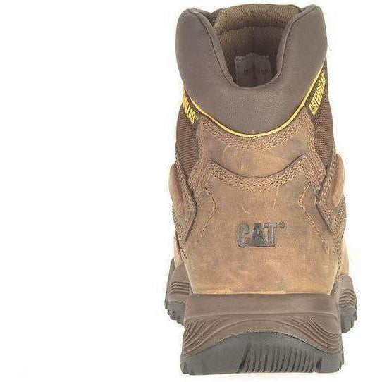 CAT Men's Diagnostic Hi Waterproof Insulated Steel Toe Work Boot - Brown- P89940 - Overlook Boots