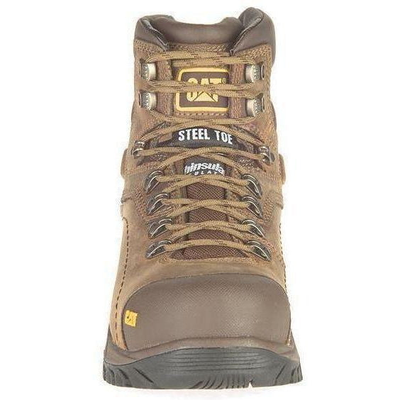 CAT Men's Diagnostic Hi Waterproof Insulated Steel Toe Work Boot - Brown- P89940 - Overlook Boots
