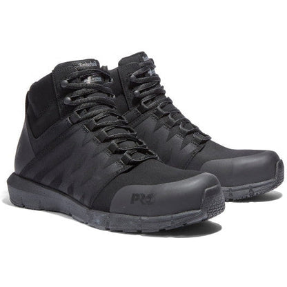 Timberland Pro Men's Radius Mid Composite Toe Work Boot- Black- TB1A28WF001 7 / Medium / Black - Overlook Boots