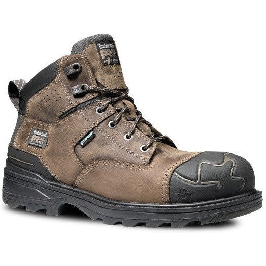 Timberland Pro Men's Magnitude 6" Composite Toe Waterproof Work Boot- Coffee- TB1A5QFJ214 - Overlook Boots