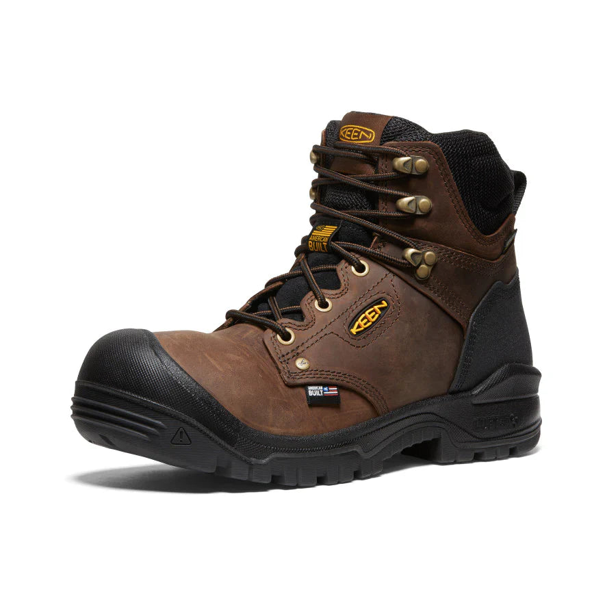 KEEN Utility Men's Independence 6" Waterproof Soft Toe Work Boot -Brown - 1026489 7 / Medium / Brown - Overlook Boots