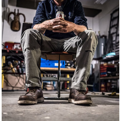 Danner Men's Bull Run USA Made 6" Moc Steel Toe Work Boot Brown 15564  - Overlook Boots