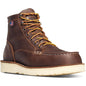 Danner Men's Bull Run USA Made 6" Moc Toe Wedge Work Boot - Brown - 15563 7 / Medium / Brown - Overlook Boots