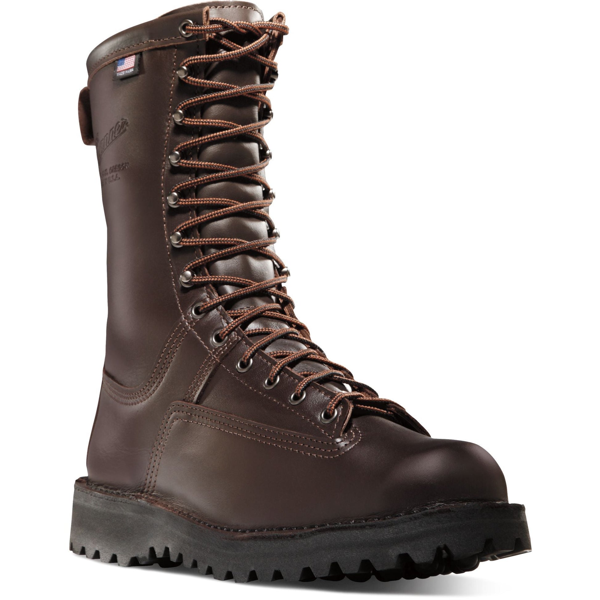 Danner Men's Canadian USA Made 10" Insulated Waterproof Hunt Boot - 67200 7 / Medium / Brown - Overlook Boots