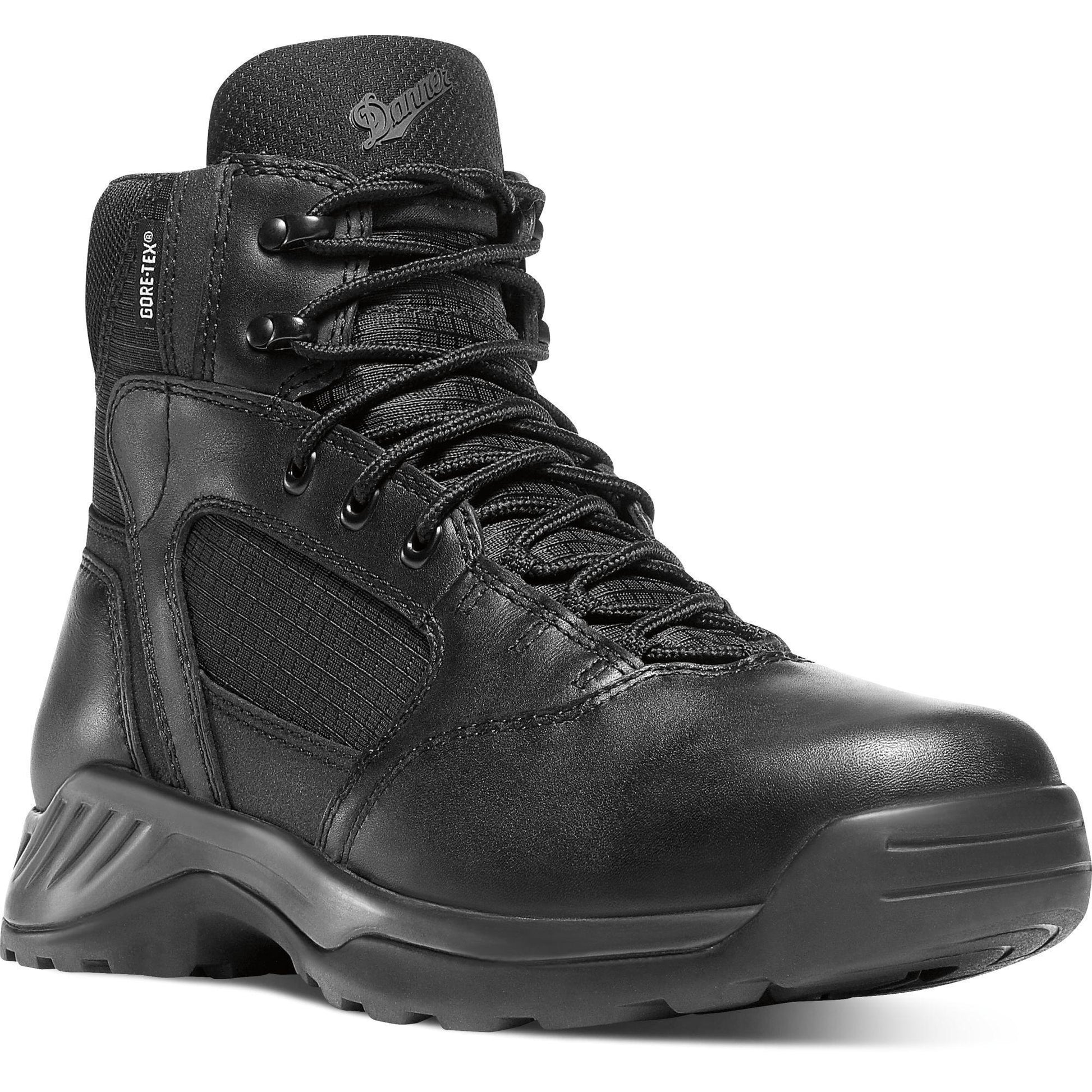 Danner Men's Kinetic 6" Side Zipper Waterproof Duty Boot - Black - 28017 7 / Medium / Black - Overlook Boots