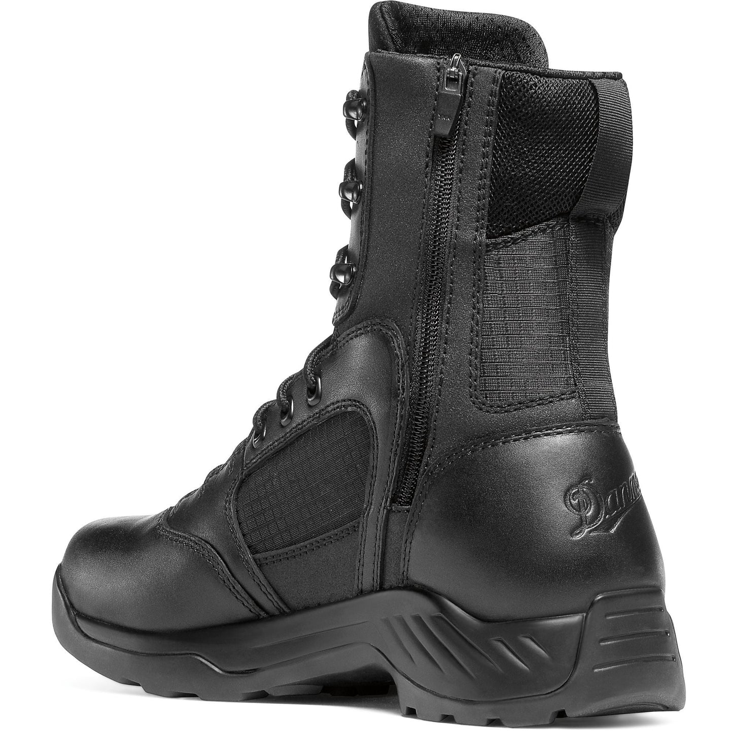 Danner Men's Kinetic 8" Side Zipper Waterproof Duty Boot - Black - 28012 - Overlook Boots