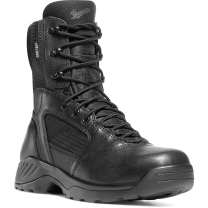 Danner Men's Kinetic 8" Side Zipper Waterproof Duty Boot - Black - 28012 7 / Medium / Black - Overlook Boots