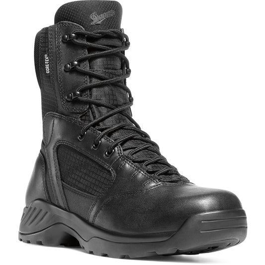 Danner Men's Kinetic 8" Side Zipper Waterproof Duty Boot - Black - 28012 7 / Medium / Black - Overlook Boots