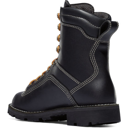 Danner Men's Quarry USA Made 8" Soft Toe Waterproof Work Boot - Black - 17309 - Overlook Boots