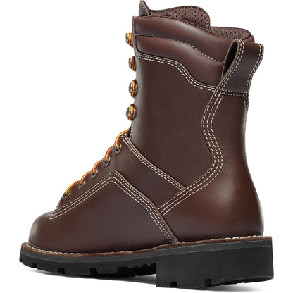 Danner Men's Quarry USA Made 8" Soft Toe Waterproof Work Boot - Brown - 17305 - Overlook Boots