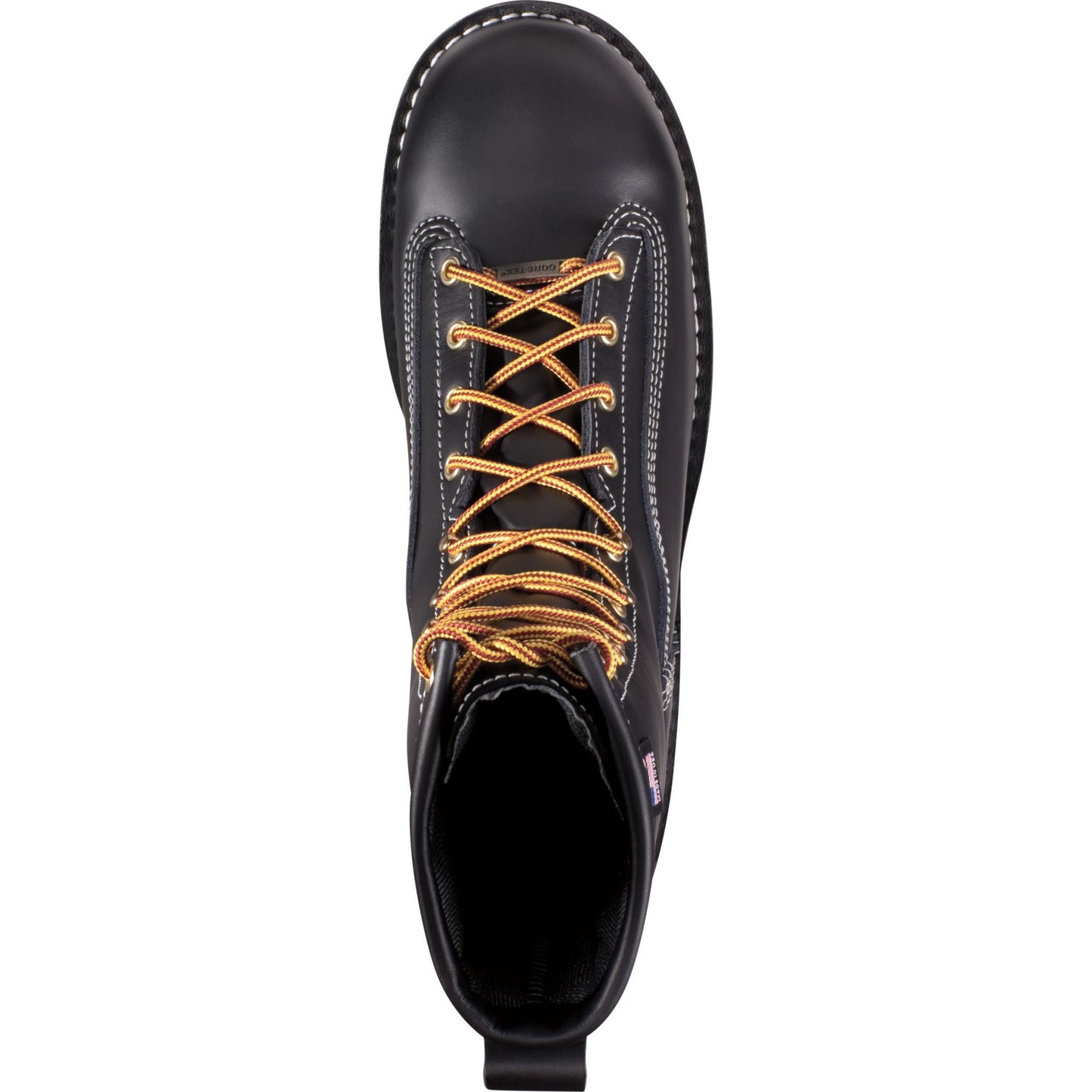 Danner Men's Rain Forest USA Made 8" Composite Toe Waterproof Work Boot Black 11550 - Overlook Boots