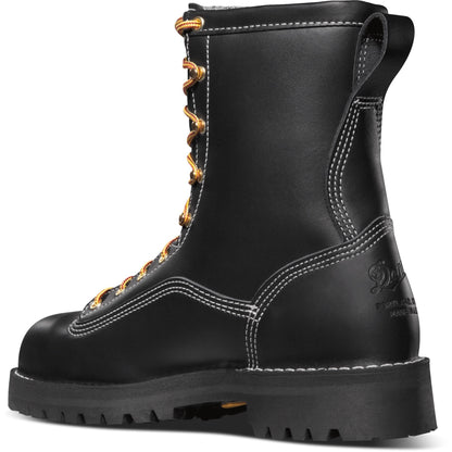 Danner Men's Rain Forest USA Made 8" Insulated Waterproof Work Boot Black 11700 - Overlook Boots