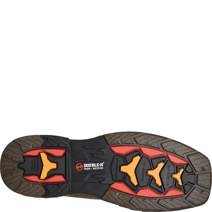 Double H Men's Phantom Rider Witness 11" Composite Toe Roper Work Boot -Brown- DH5388 - Overlook Boots