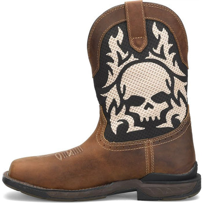 Double H Men's Phantom Rider Witness 11" Composite Toe Roper Work Boot -Brown- DH5388 - Overlook Boots