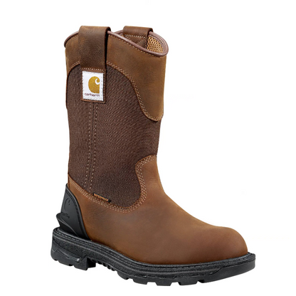 Carhartt Women's Ironwood 11" Alloy Toe Waterproof Wellington Boot -Brown- FT1502-W - Overlook Boots