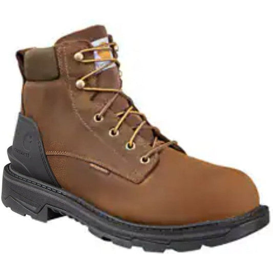 Carhartt Men's Ironwood 6" Alloy Toe Waterproof Work Boot - Brown - FT6500-M 8 / Medium / Brown - Overlook Boots