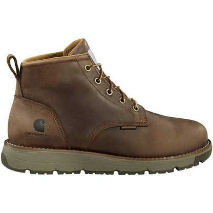 Carhartt Men's Millbrook Soft Toe Waterproof Wedge Work Boot -Brown- FM5004-M 7 / Medium / Dark Brown - Overlook Boots
