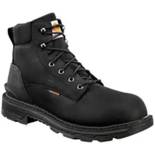 Carhartt Men's Ironwood 6" Alloy Toe Waterproof Work Boot -Black- FT6501-M - Overlook Boots
